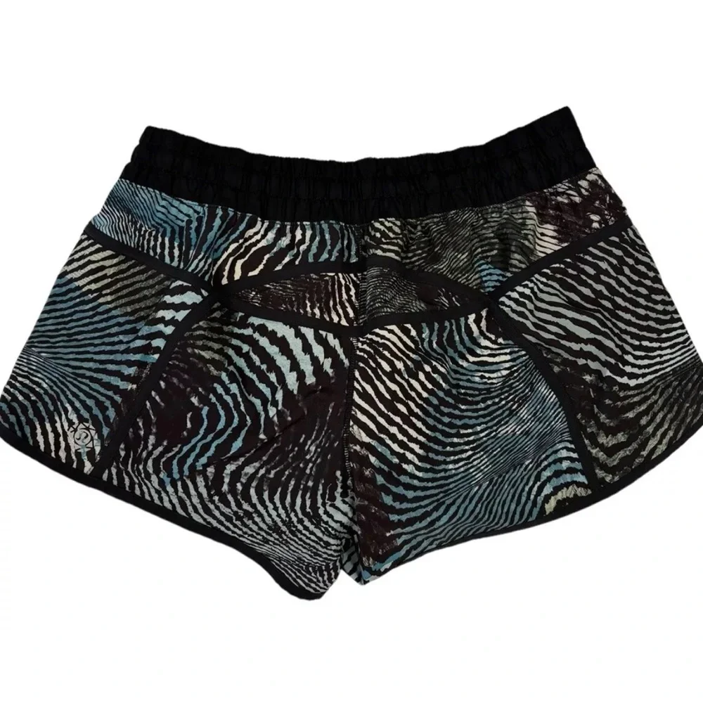 LULULEMON SEAWHEEZE SHORTS TRACKER III 4" SECRET SOCIETY TOFINO TEAL SIZE 12 - Picture 5 of 8